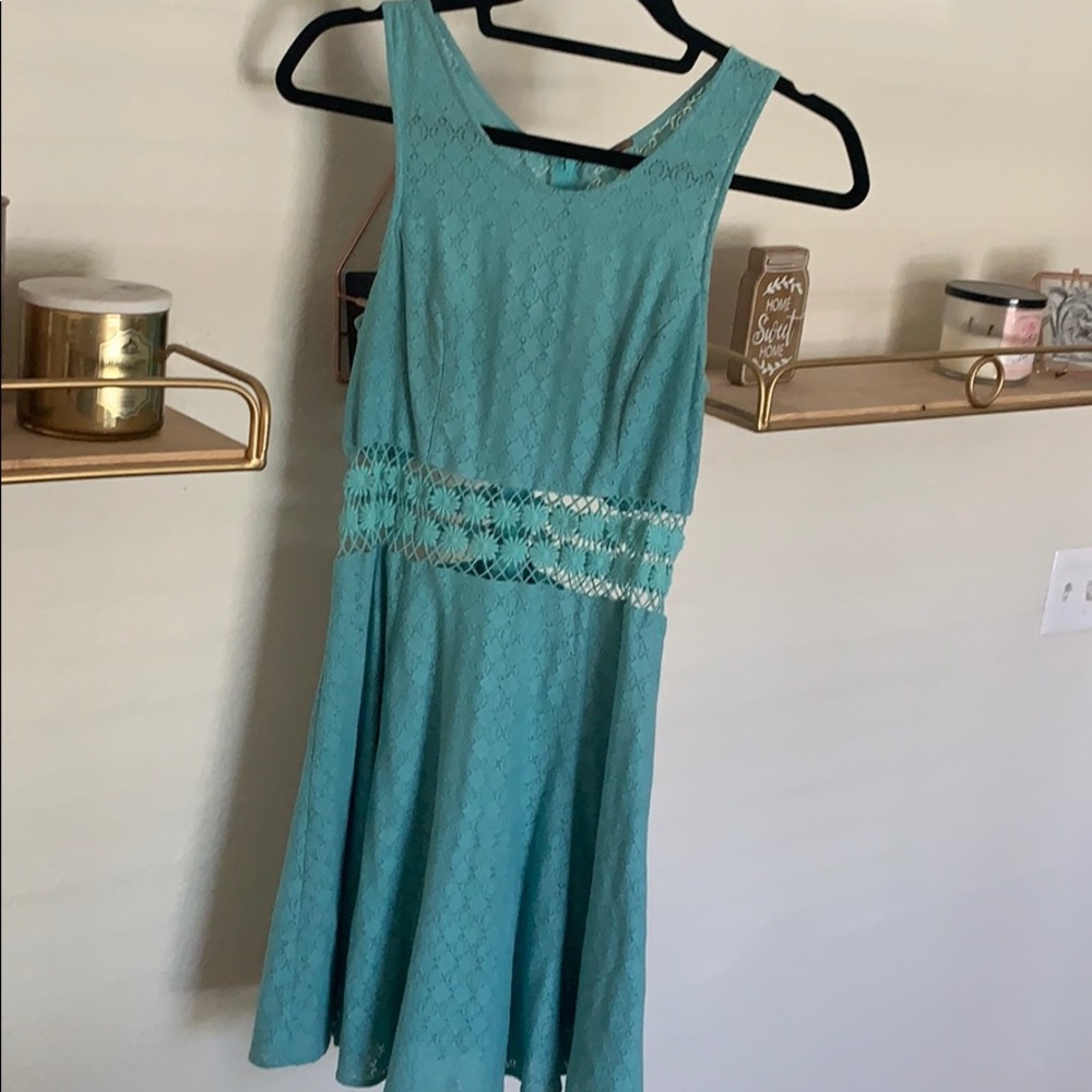 Free People Blue Mini Dress
